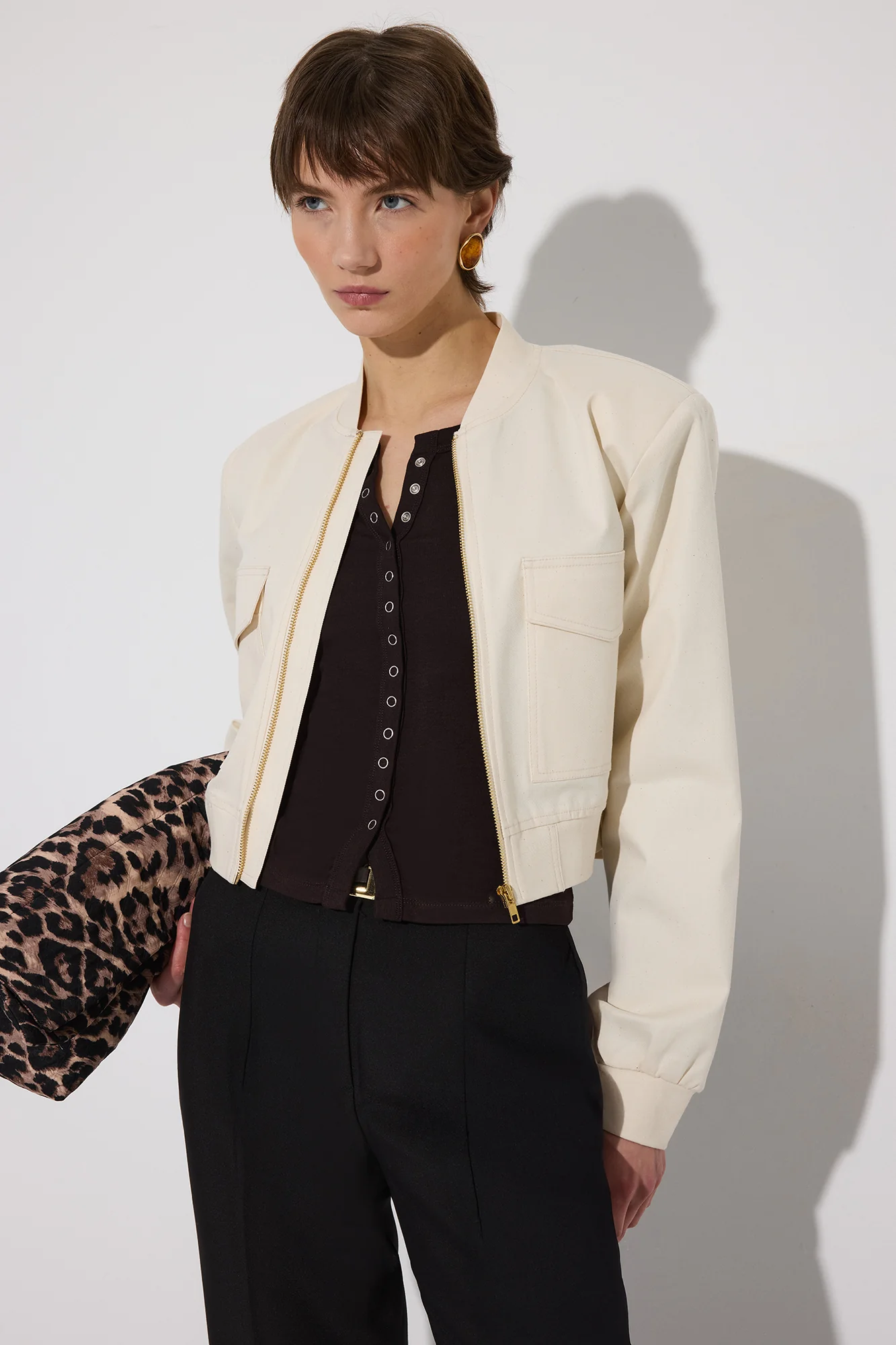 FRONT SNAP-BUTTON LONG-SLEEVED BODYSUIT - Image 2