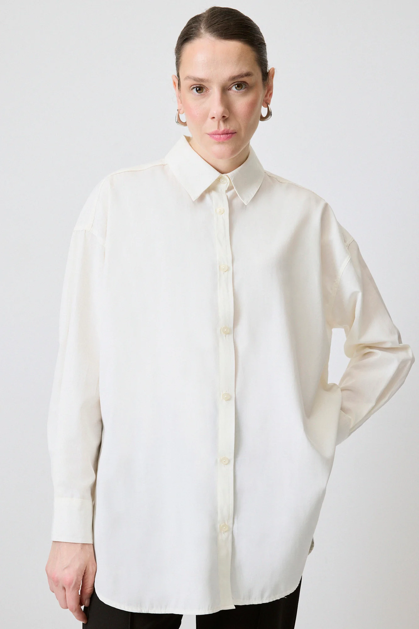 OVERSIZED FIT POPLIN SHIRT - Image 2