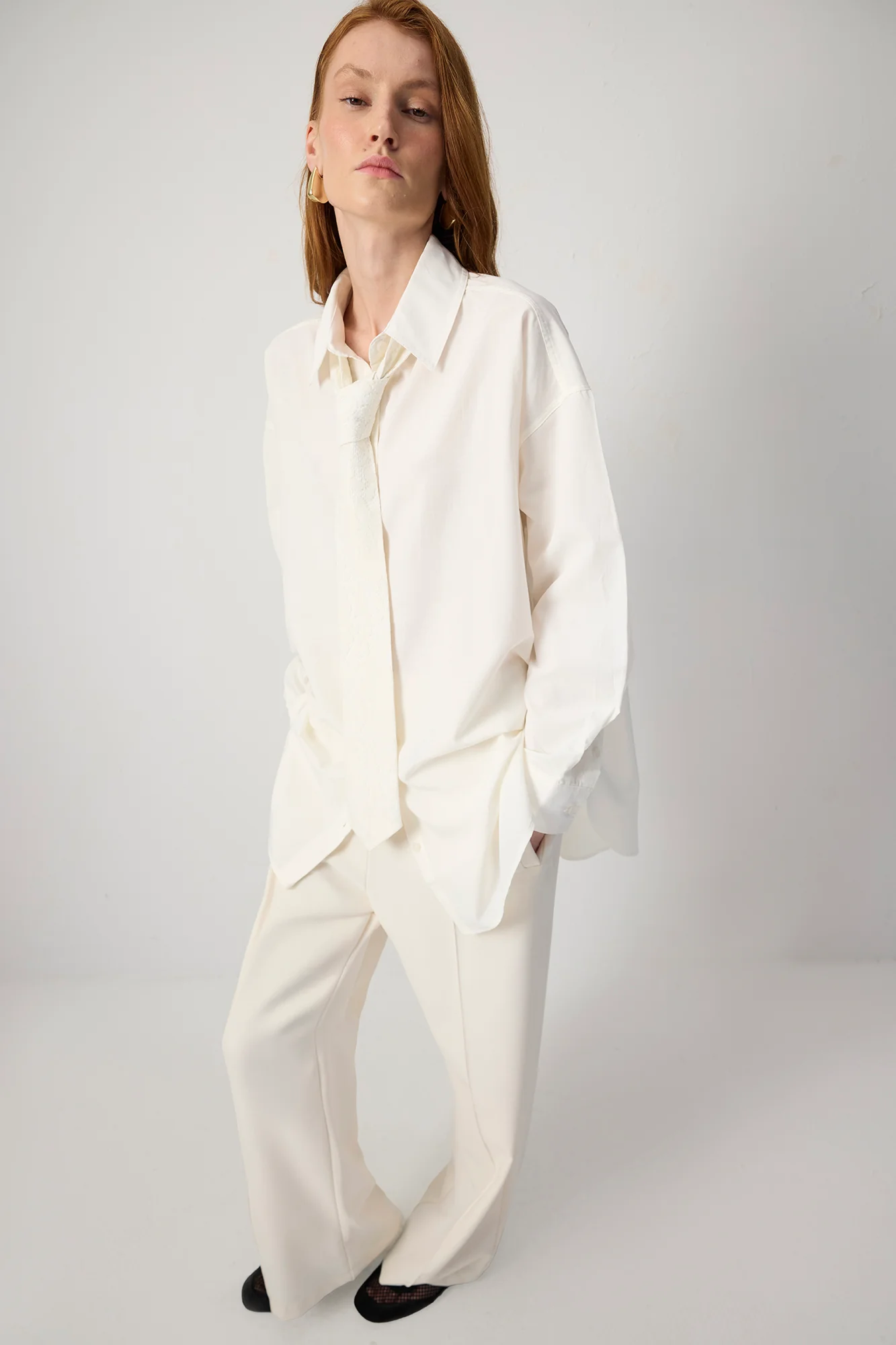 OVERSIZED FIT POPLIN SHIRT - Image 7