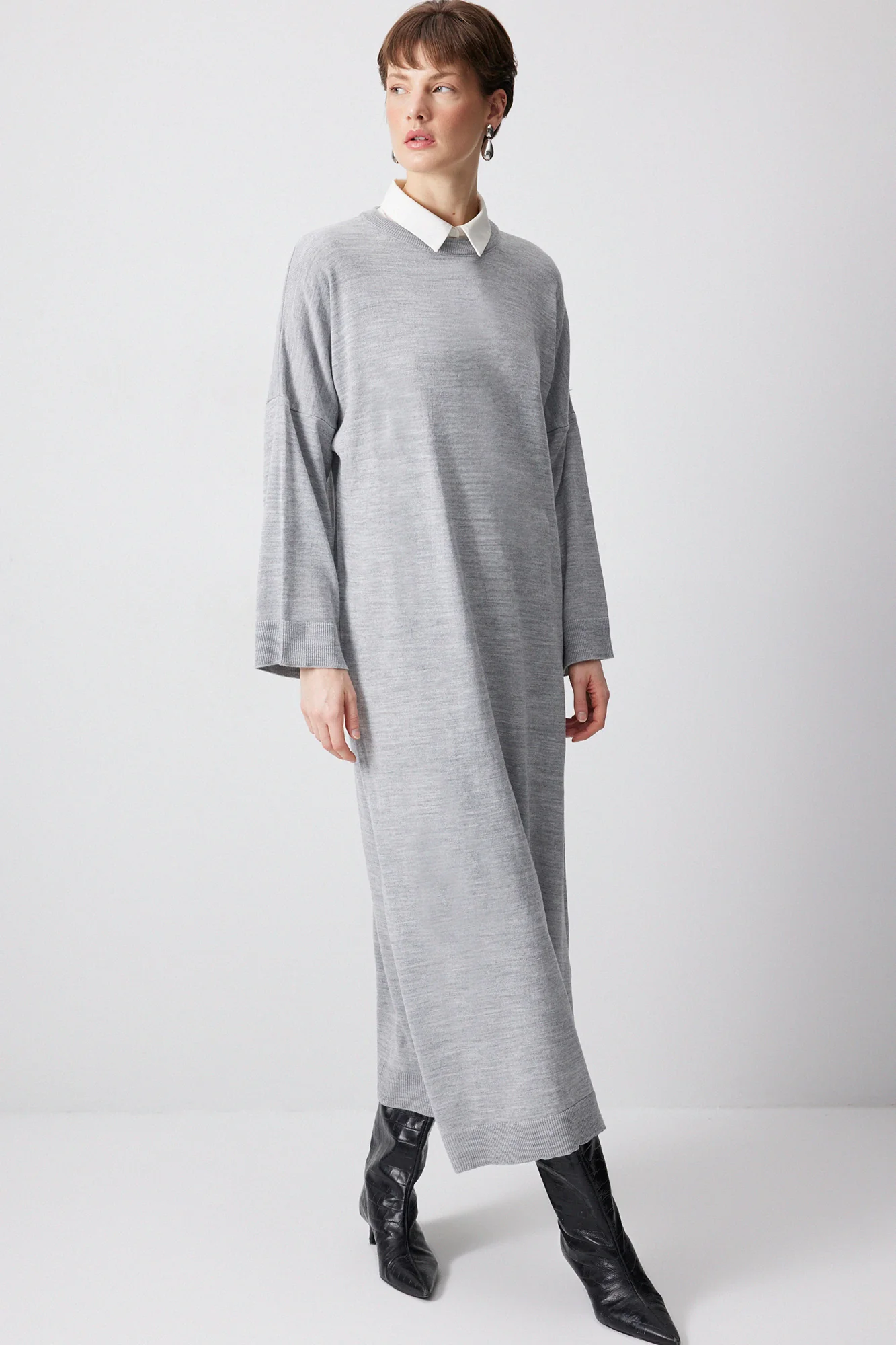 OVERSIZE KNIT DRESS - Image 3