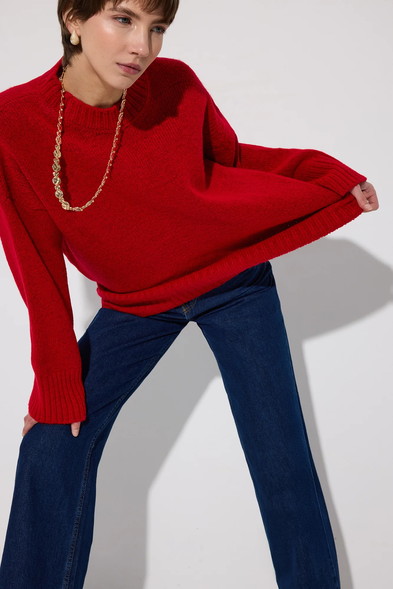 OVERSIZE KNIT SWEATER - Image 3