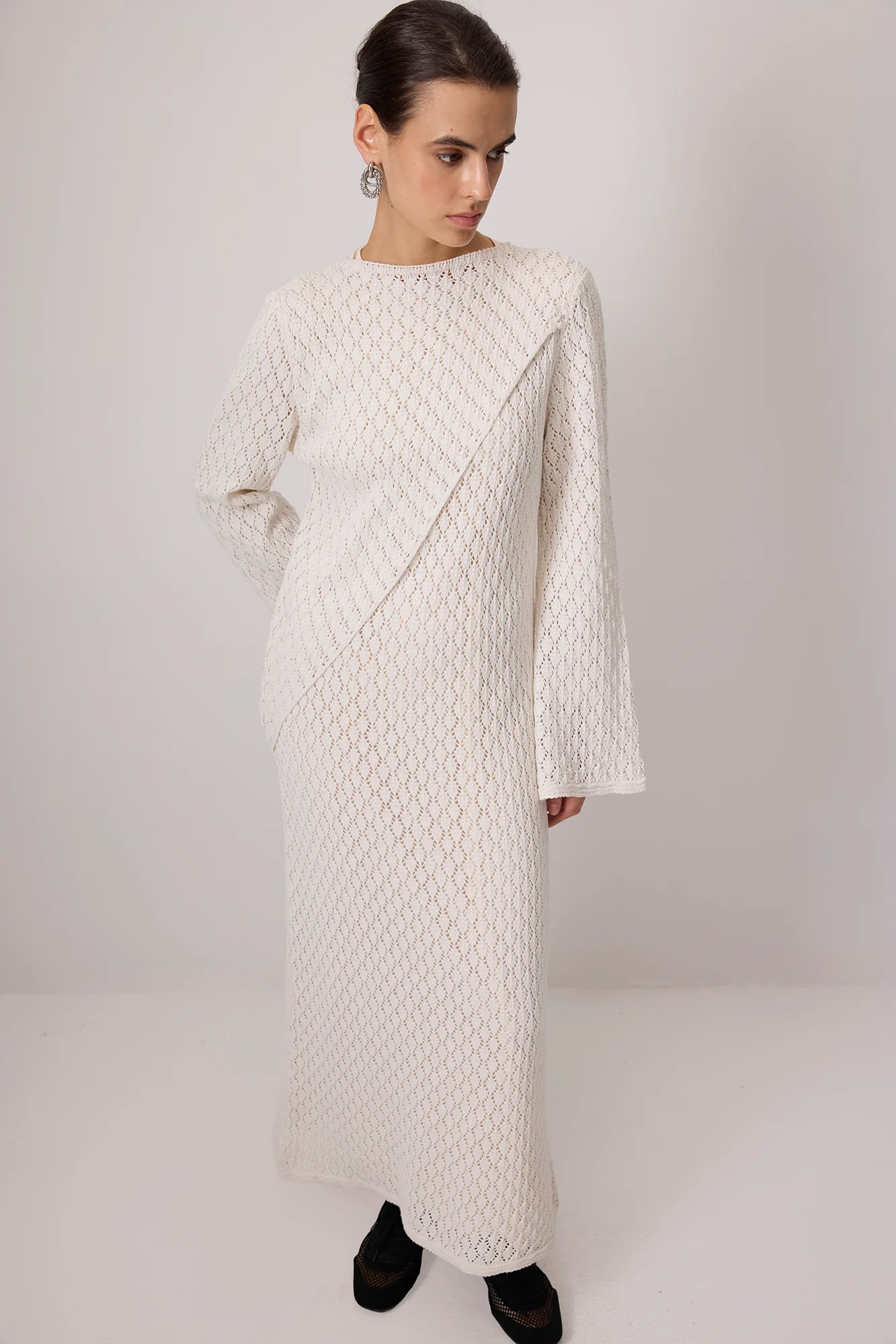 COTTON LINED EMBROIDERED DRESS - Image 2