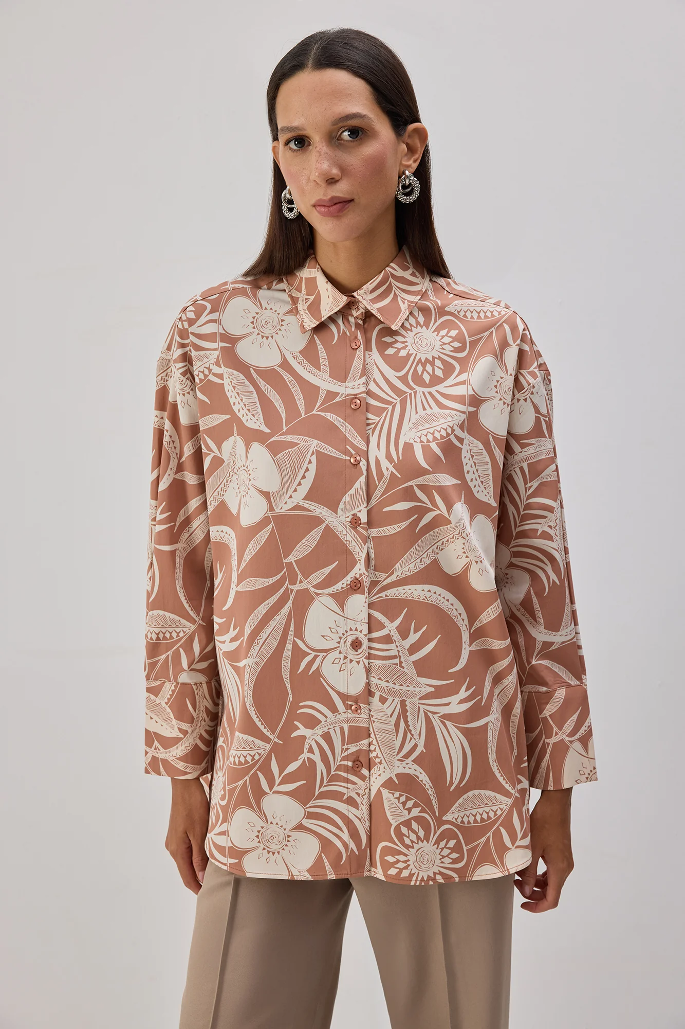 PATTERNED COTTON SHIRT