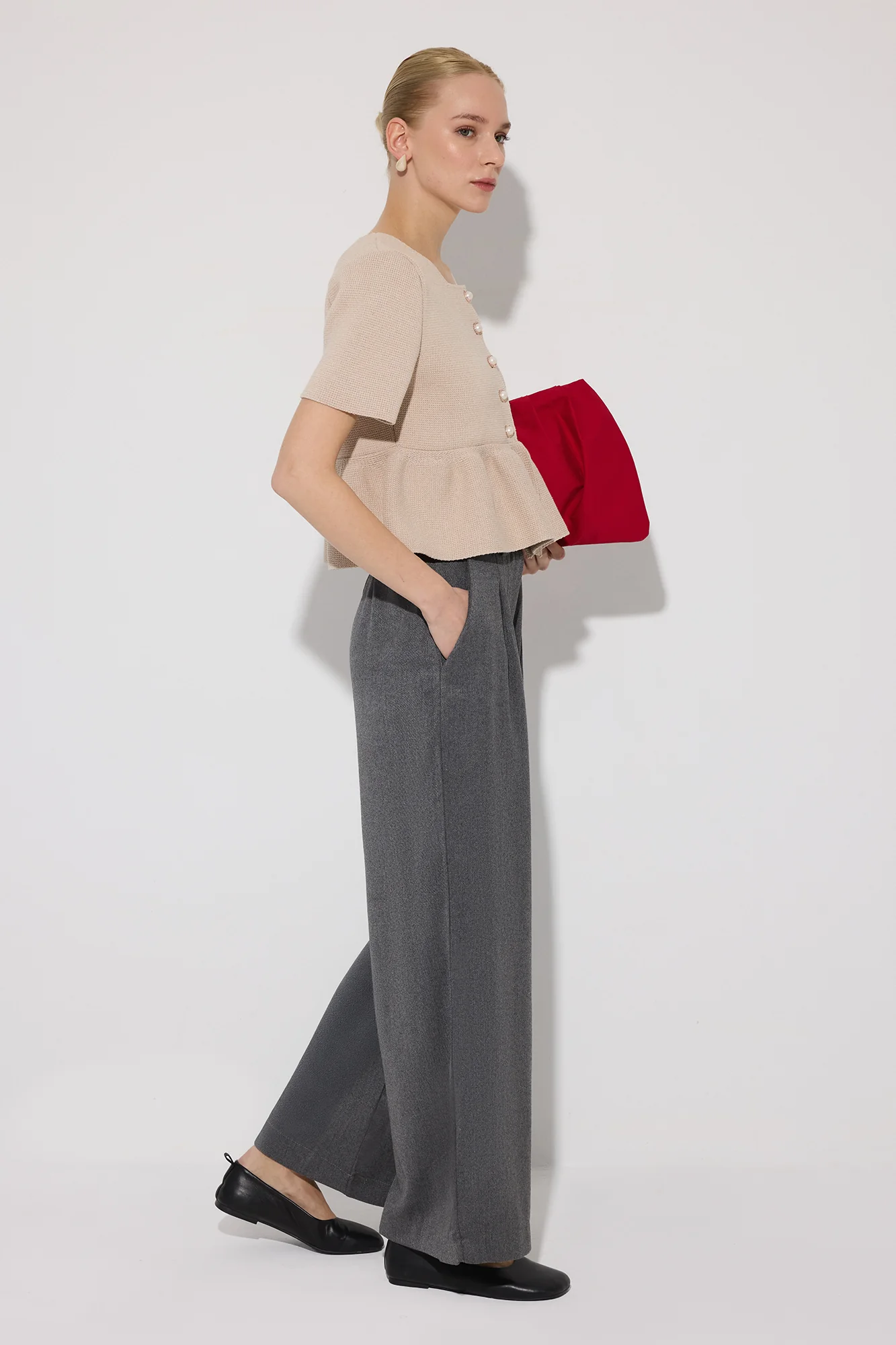 PLEATED POCKET PANTS - Image 2