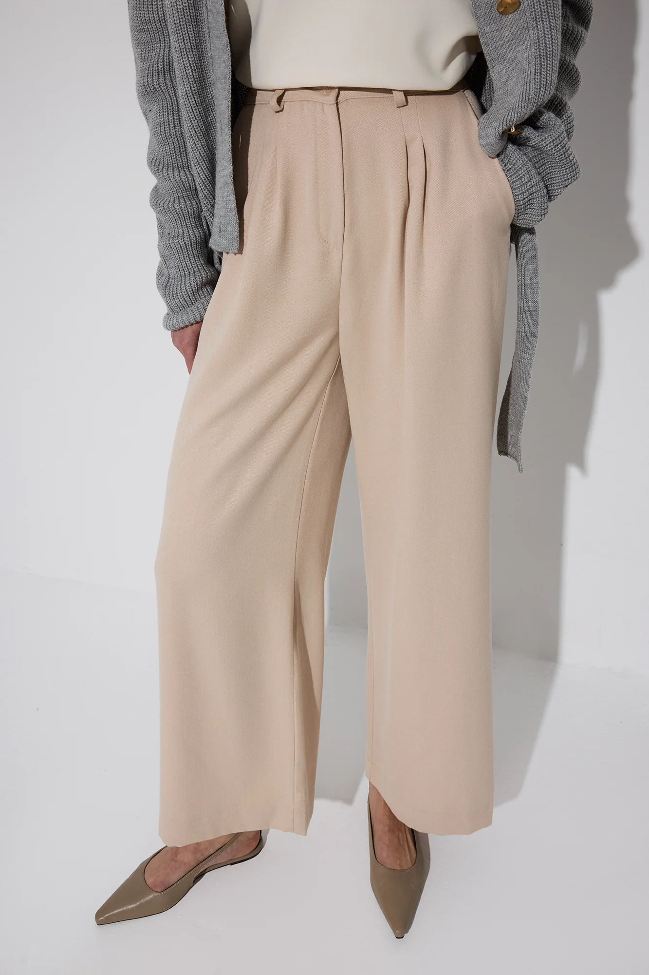 PLEATED POCKET PANTS - Image 4