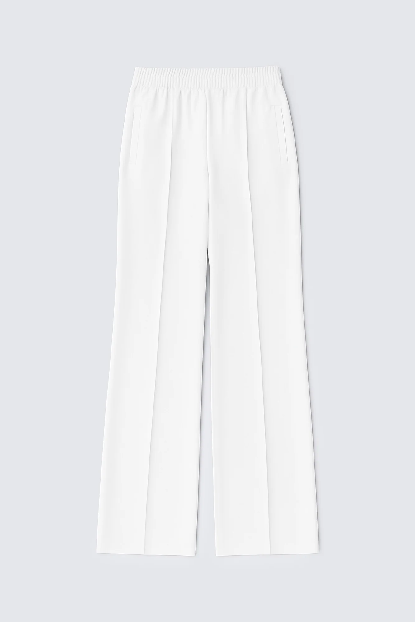 PLEATED PANTS WITH ELASTIC WAIST