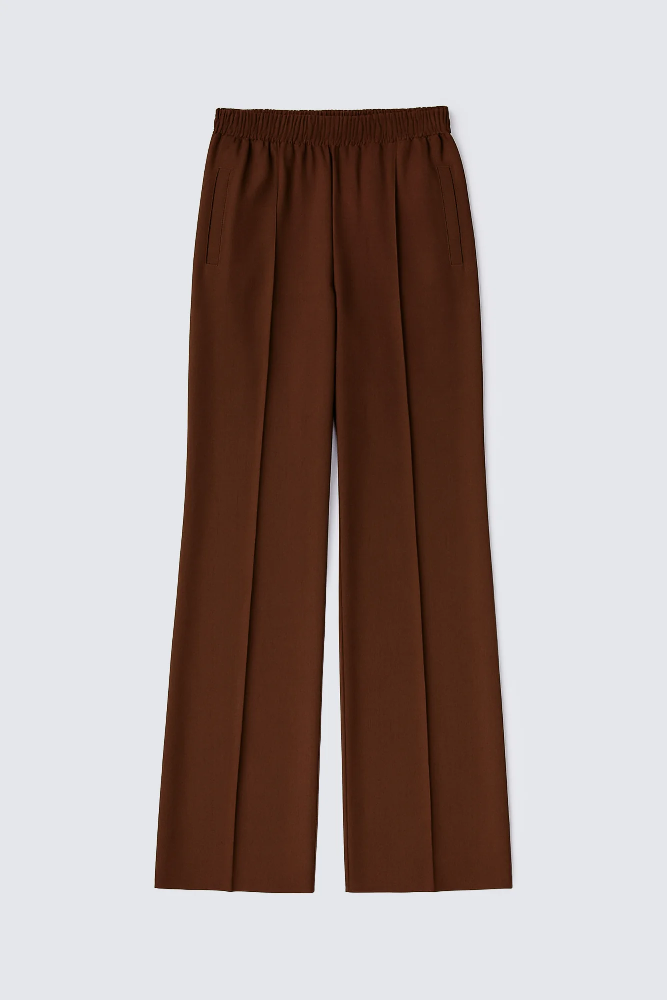 PLEATED PANTS WITH ELASTIC WAIST