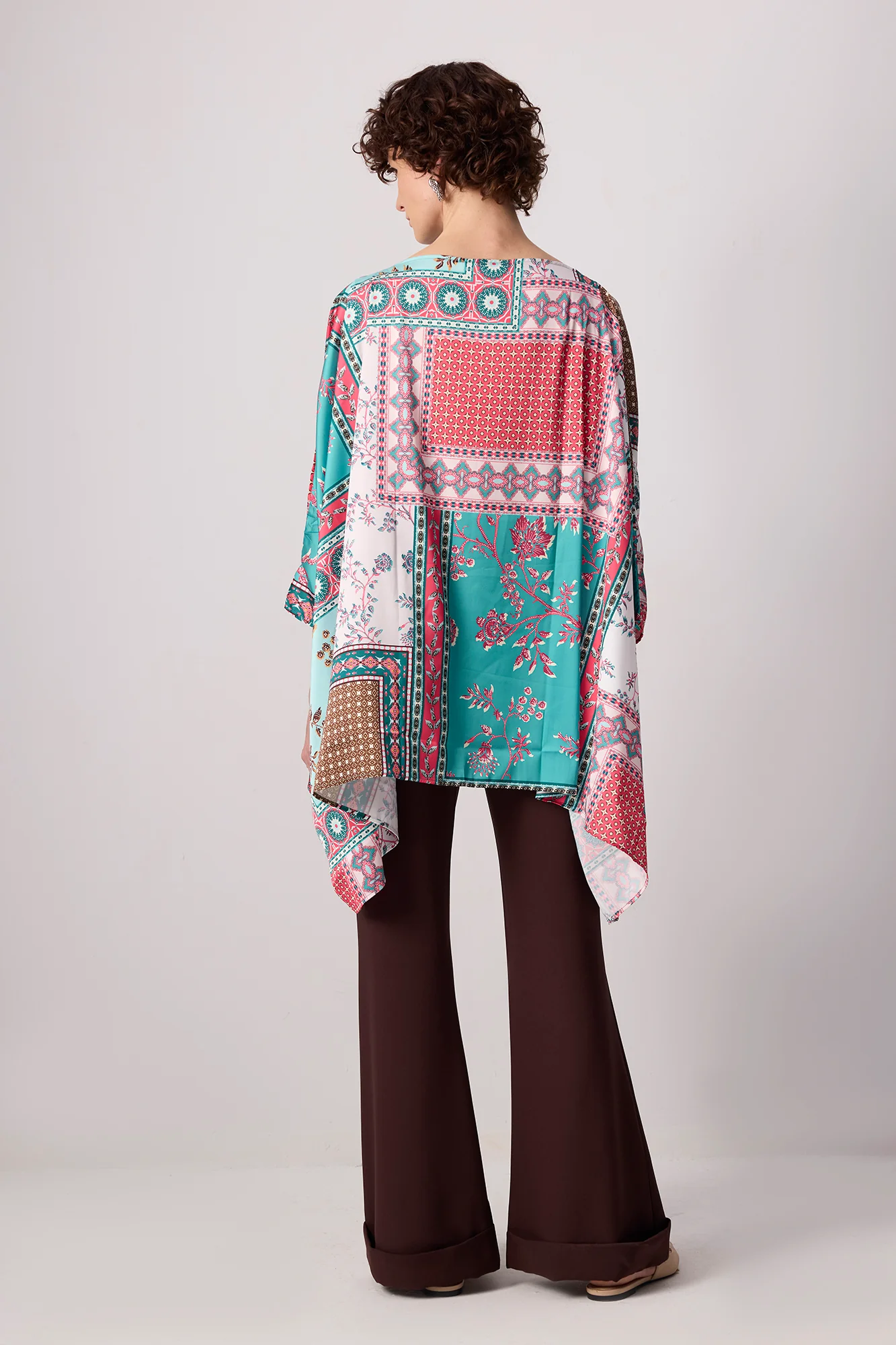 SHAWL PATTERNED BATWING SLEEVE TUNIC - Image 4