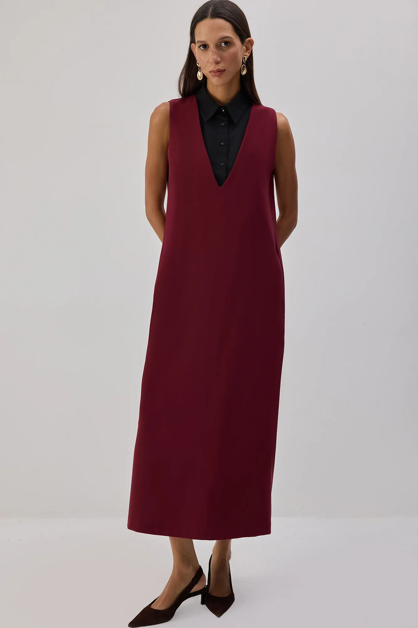 SHIRT COLLAR POPLİN UNDERSHIRT - Image 2