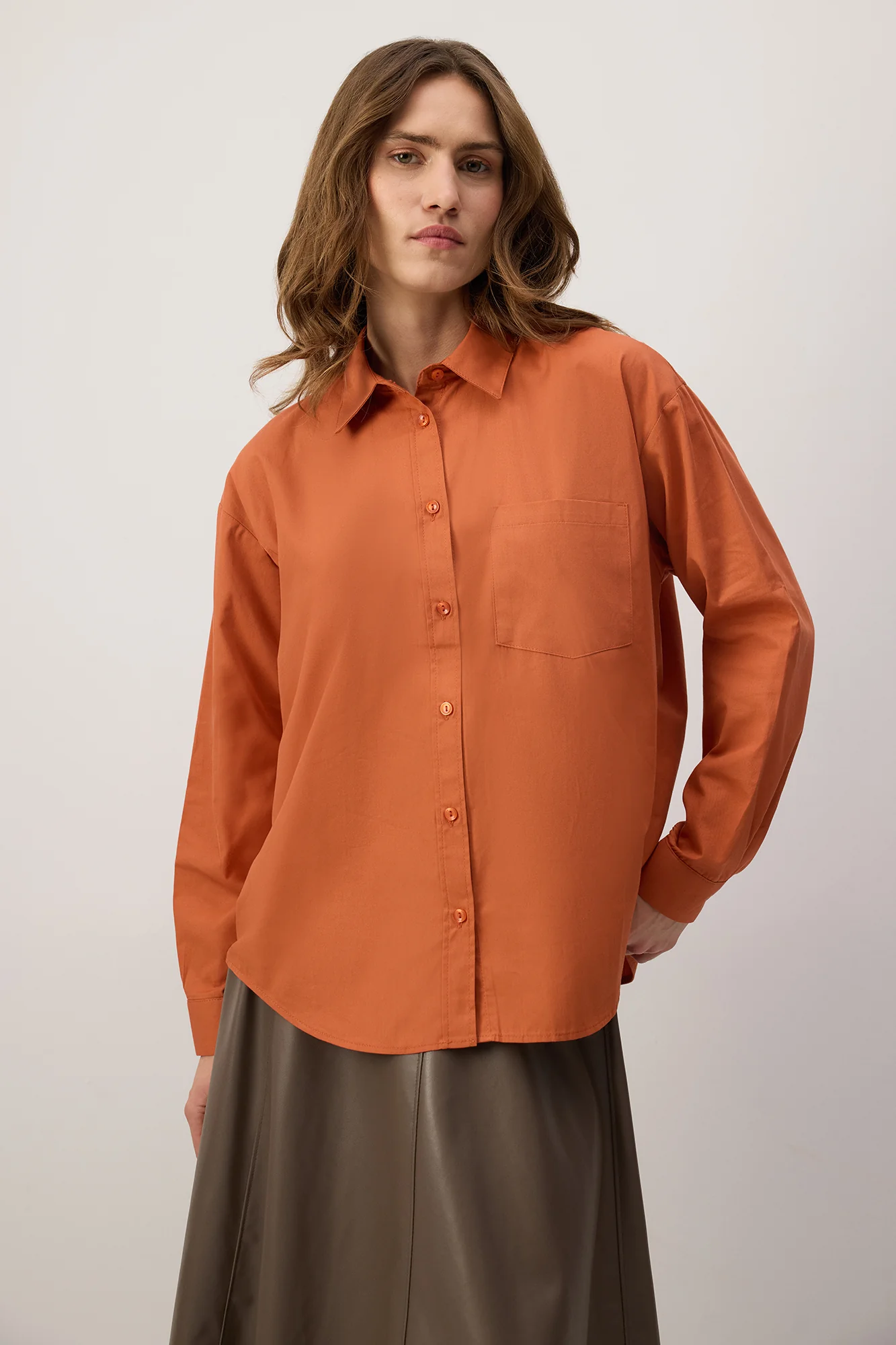 SINGLE POCKET OVERSIZE SHIRT