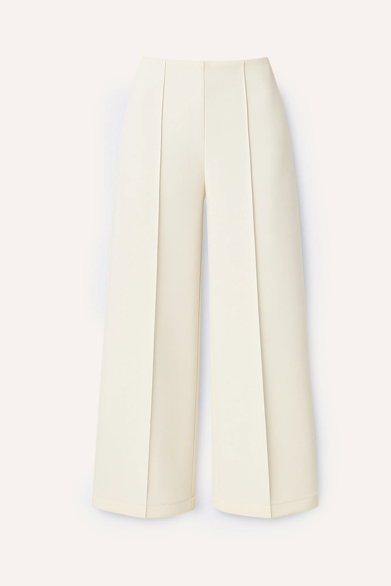 RIBBED CREPE TROUSERS