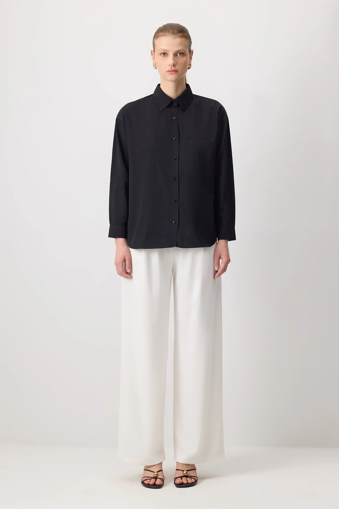 SINGLE POCKET OVERSIZE SHIRT - Image 3