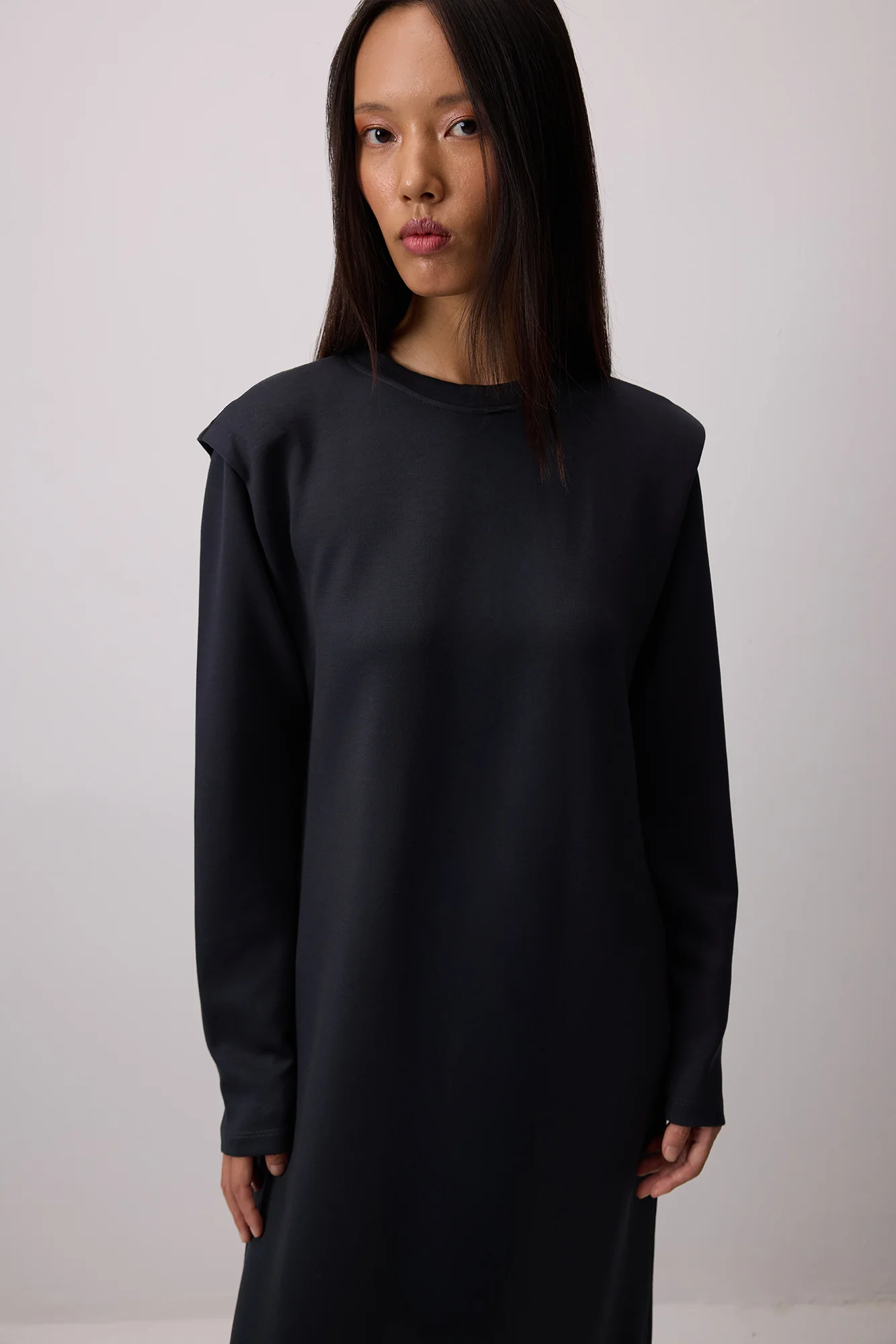 PADDED BASIC KNITTED DRESS - Image 2
