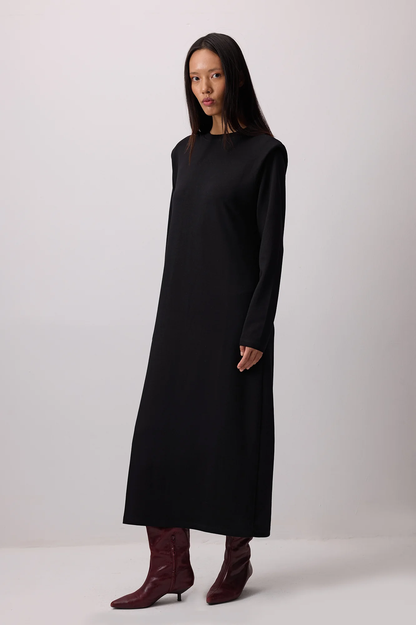 PADDED BASIC KNITTED DRESS - Image 4