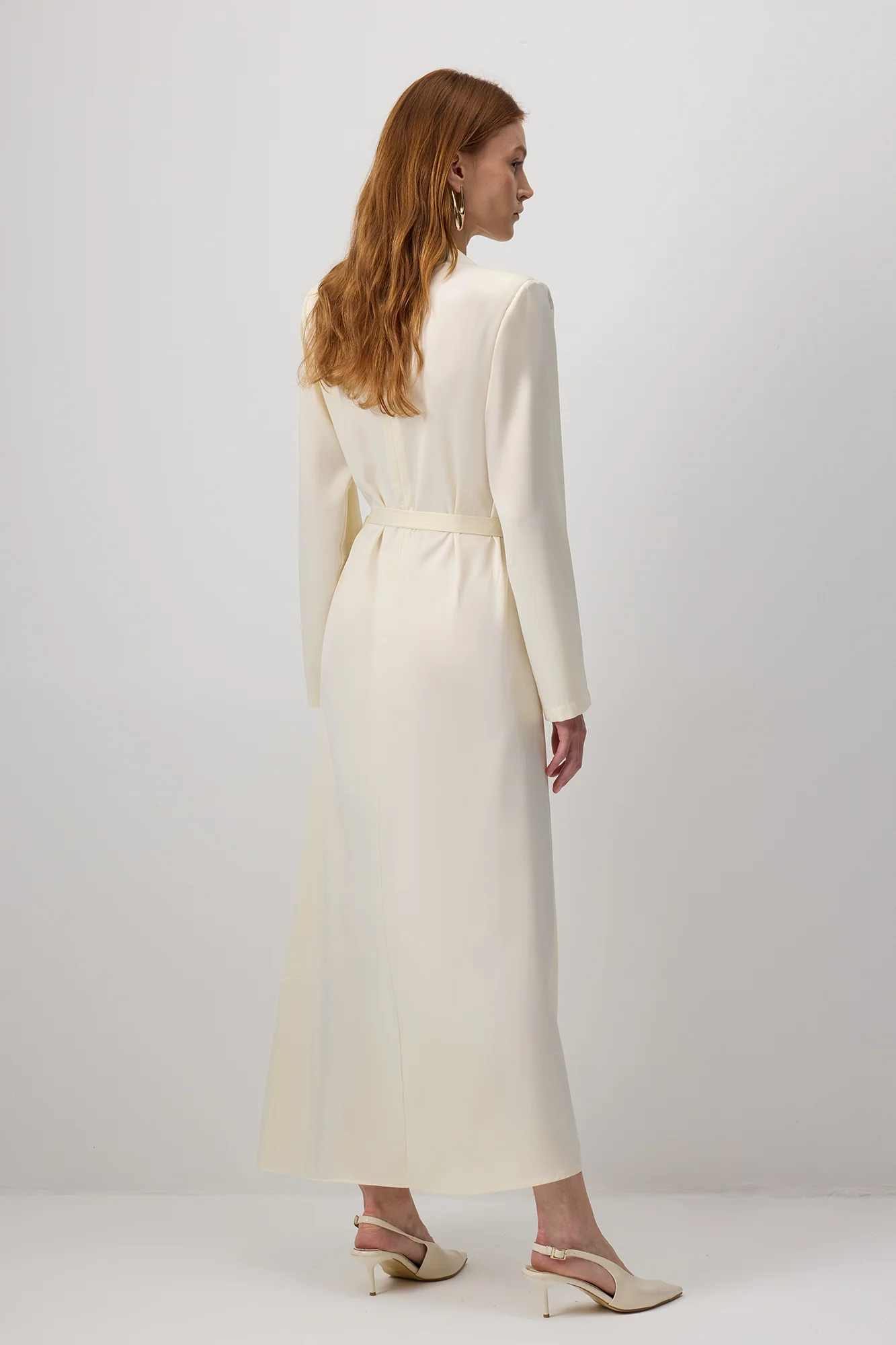 PADDED SATIN DRESS - Image 5