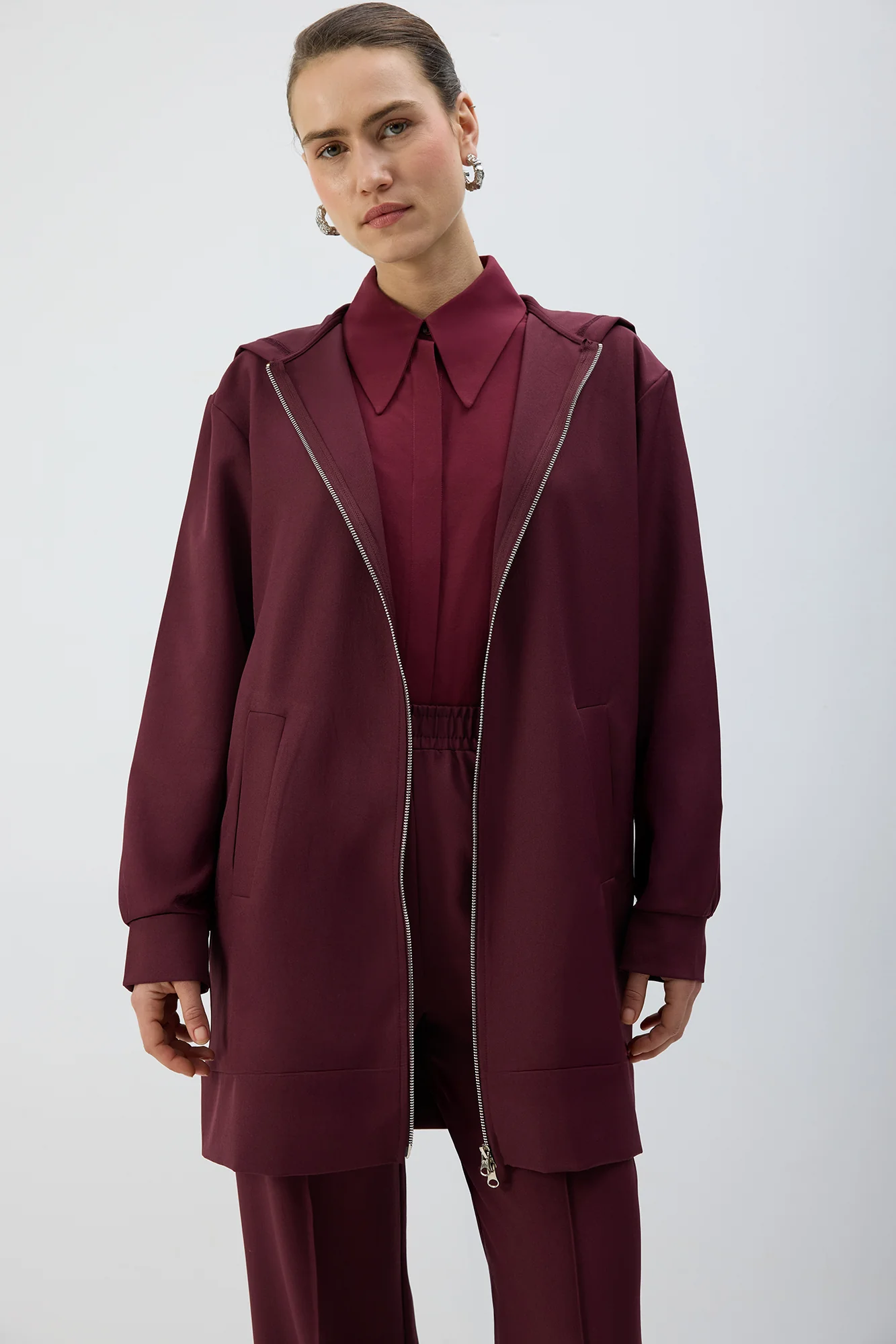 ZIP-UP HOODED JACKET